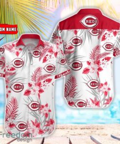 MLB Cincinnati Reds Hawaiian Shirt Flower Baseball Aloha Shirt