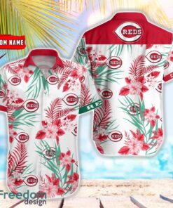 MLB Cincinnati Reds Hawaiian Shirt Flower Baseball Shirt For Fans