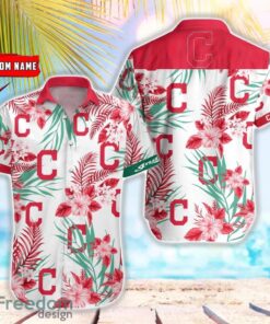 MLB Cleveland Indians Hawaiian Shirt Flower Baseball Shirt For Fans