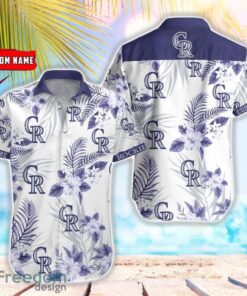 MLB Colorado Rockies Hawaiian Shirt Flower Baseball Aloha Shirt