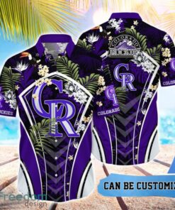 MLB Colorado Rockies Hawaiian Shirt Flower Summer Tropical Aloha Shirt