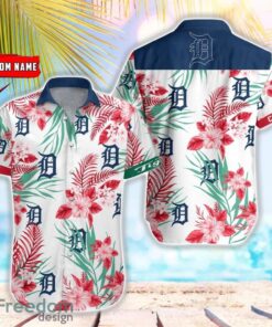 MLB Detroit Tigers Hawaiian Shirt Flower Baseball Shirt For Fans