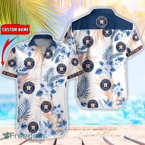 MLB Houston Astros Hawaiian Shirt Flower Baseball Aloha Shirt Product Photo 1