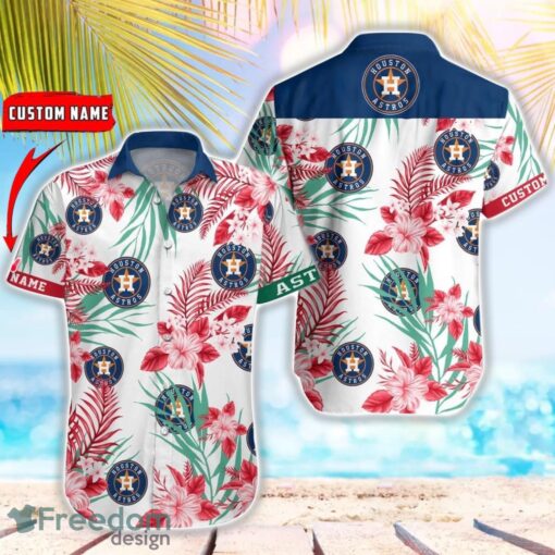 MLB Houston Astros Hawaiian Shirt Flower Baseball Shirt For Fans Product Photo 1