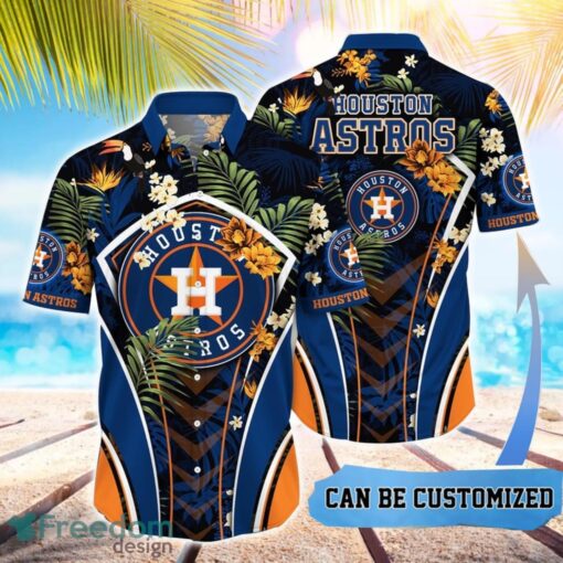 MLB Houston Astros Hawaiian Shirt Flower Summer Tropical Aloha Shirt Product Photo 1