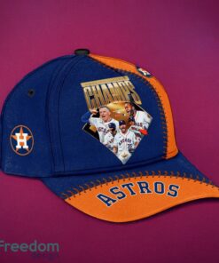 MLB Houston Astros Logo Design Champs Orange Midnight Cap Gift For Fans 3D Cap Product Photo 2