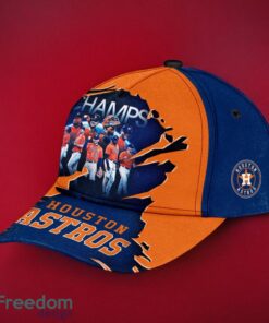 MLB Houston Astros Logo Design Orange Midnight Cap Gift For Fans 3D Cap Product Photo 1