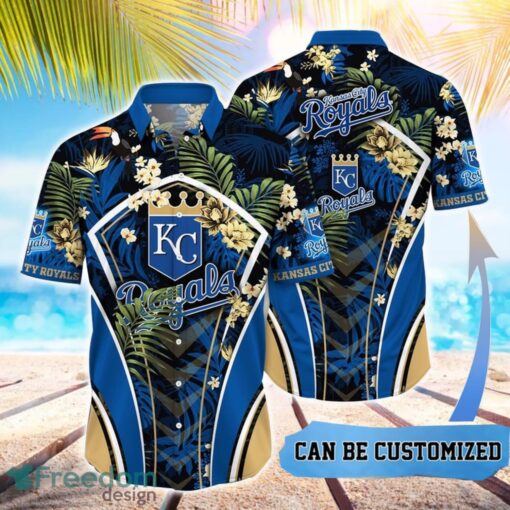 MLB Kansas City Royals Hawaiian Shirt Flower Summer Tropical Aloha Shirt Product Photo 1