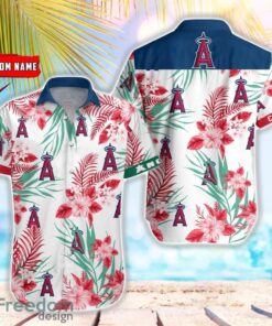 MLB Los Angeles Angels Hawaiian Shirt Flower Baseball Shirt For Fans