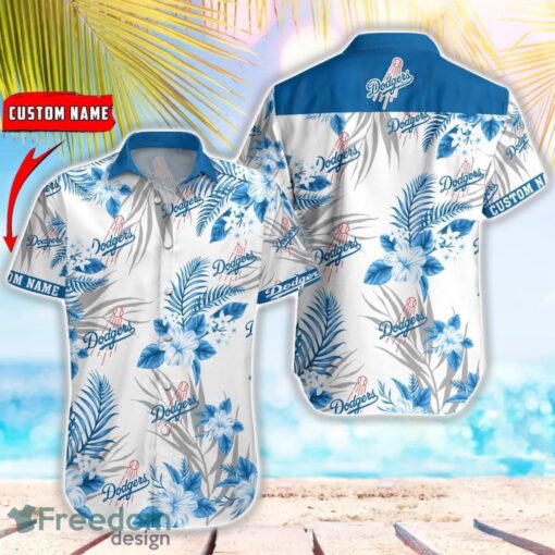 MLB Los Angeles Dodgers Hawaiian Shirt Flower Baseball Aloha Shirt Product Photo 1