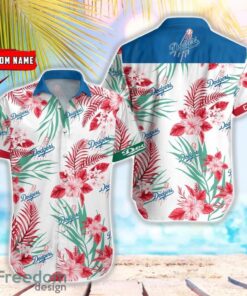 MLB Los Angeles Dodgers Hawaiian Shirt Flower Baseball Shirt For Fans