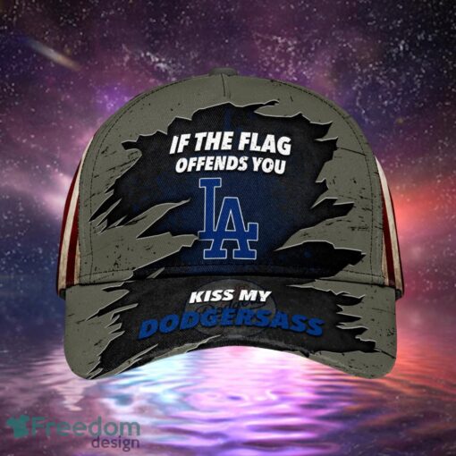 MLB Los Angeles Dodgers Logo Design American Flag Cap Product Photo 2