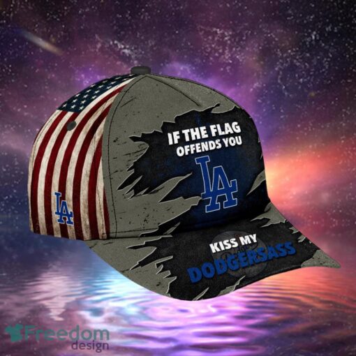 MLB Los Angeles Dodgers Logo Design American Flag Cap Product Photo 1