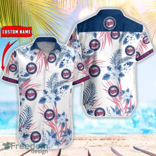 MLB Minnesota Twins Hawaiian Shirt Flower Baseball Aloha Shirt Product Photo 1