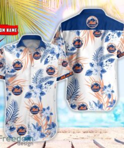 MLB New York Mets Hawaiian Shirt Flower Baseball Aloha Shirt