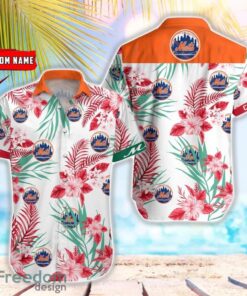 MLB New York Mets Hawaiian Shirt Flower Baseball Shirt For Fans