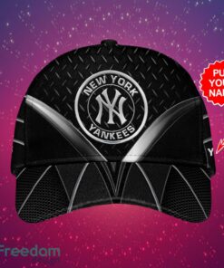 MLB New York Yankees Design Black Cap Custom Your Name Cap 3D Cap Product Photo 2