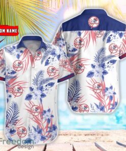 MLB New York Yankees Hawaiian Shirt Flower Baseball Aloha Shirt