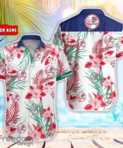 MLB New York Yankees Hawaiian Shirt Flower Baseball Shirt For Fans