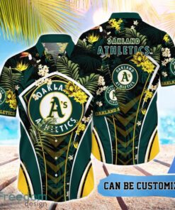 MLB Oakland Athletics Hawaiian Shirt Flower Summer Tropical Aloha Shirt