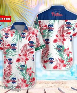 MLB Philadelphia Phillies Hawaiian Shirt Flower Baseball Shirt For Fans