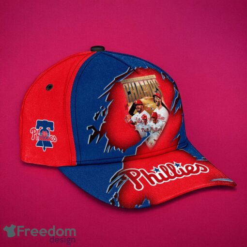 MLB Philadelphia Phillies Logo Design Champs Red Cap 3D Cap Product Photo 2