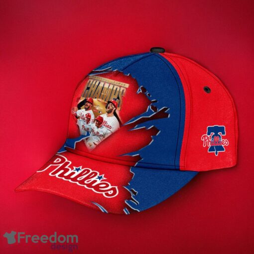 MLB Philadelphia Phillies Logo Design Champs Red Cap 3D Cap Product Photo 1