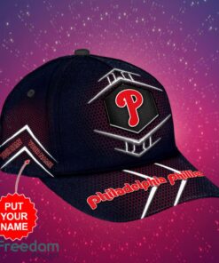 MLB  Philadelphia Phillies Logo Design Honeycomb Pattern Custom Your Name Cap 3D Cap