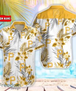 MLB Pittsburgh Pirates Hawaiian Shirt Flower Baseball Aloha Shirt