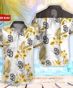 MLB San Diego Padres Hawaiian Shirt Flower Baseball Aloha Shirt