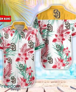 MLB San Diego Padres Hawaiian Shirt Flower Baseball Shirt For Fans