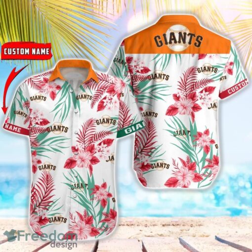 MLB San Francisco Giants Hawaiian Shirt Flower Baseball Shirt For Fans Product Photo 1