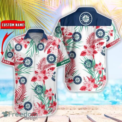 MLB Seattle Mariners Hawaiian Shirt Flower Baseball Shirt For Fans Product Photo 1