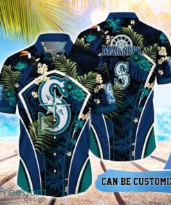 MLB Seattle Mariners Hawaiian Shirt Flower Summer Tropical Aloha Shirt