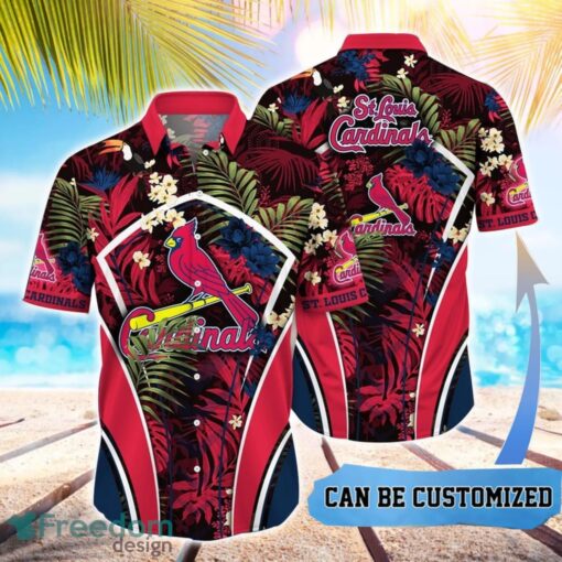 MLB St. Louis Cardinals Hawaiian Shirt Flower Summer Tropical Aloha Shirt Product Photo 1