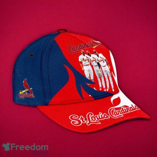 MLB St. Louis Cardinals Logo Design Midnight Red White Cap 3D Cap Product Photo 2