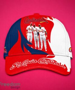 MLB St. Louis Cardinals Logo Design Midnight Red White Cap 3D Cap