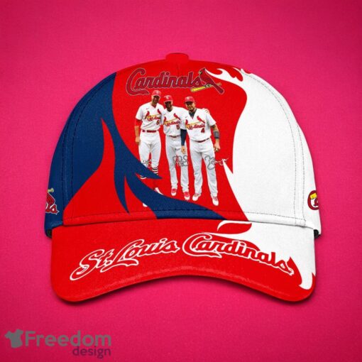 MLB St. Louis Cardinals Logo Design Midnight Red White Cap 3D Cap Product Photo 1