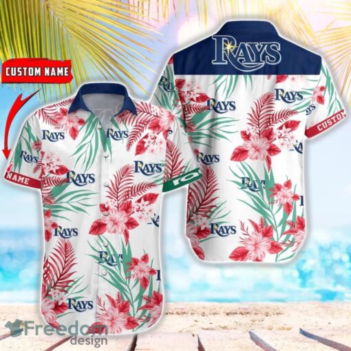 MLB Tampa Bay Rays Hawaiian Shirt Flower Baseball Shirt For Fans Product Photo 1