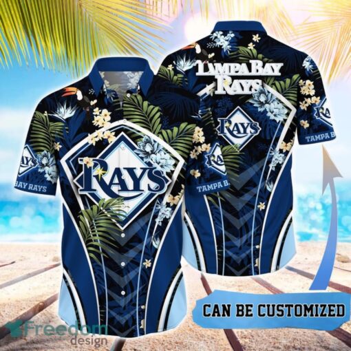 MLB Tampa Bay Rays Hawaiian Shirt Flower Summer Tropical Aloha Shirt Product Photo 1