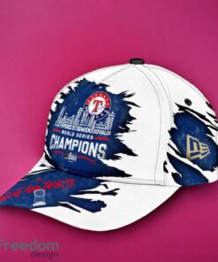 MLB Texas Rangers Logo Design Champions White Cap 3D Cap Product Photo 2