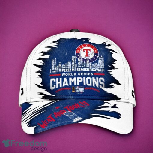 MLB Texas Rangers Logo Design Champions White Cap 3D Cap Product Photo 1