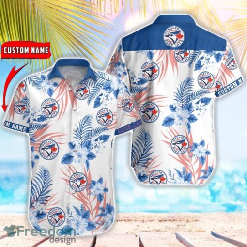 MLB Toronto Blue Jays Hawaiian Shirt Flower Baseball Aloha Shirt Product Photo 1