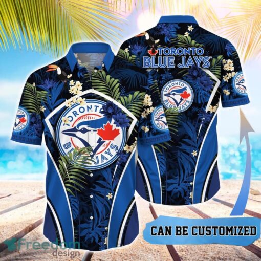 MLB Toronto Blue Jays Hawaiian Shirt Flower Summer Tropical Aloha Shirt Product Photo 1