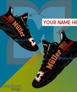 Müller Chunky Sneaker Mark Custom Name Gift Max Soul Shoes USA Flag Star New For Fans - Müller Running Shoes New Trending Personalized Photo 1