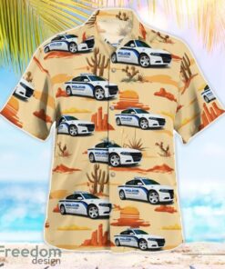 Moncks Corner, South Carolina, Moncks Corner Police Department Dodge Charger Beach Hawaiian Shirt Product Photo 2