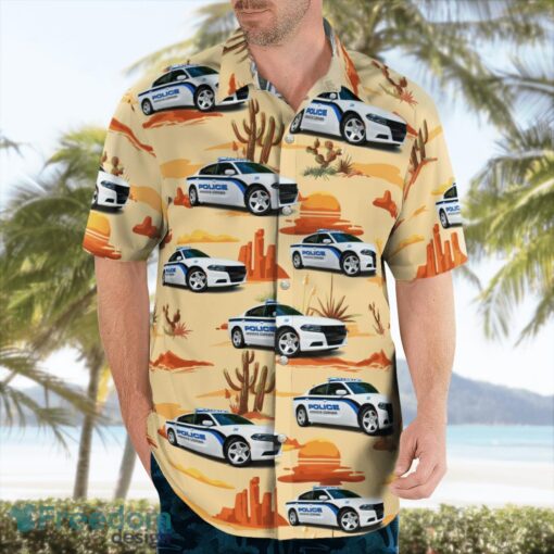 Moncks Corner, South Carolina, Moncks Corner Police Department Dodge Charger Beach Hawaiian Shirt Product Photo 3