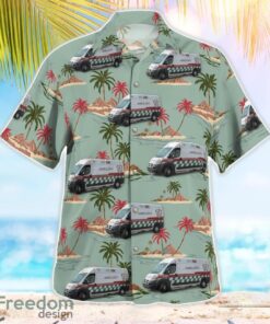 Moncton, New Brunswick, Canada, Ambulance New Brunswick Beach Hawaiian Shirt Product Photo 2