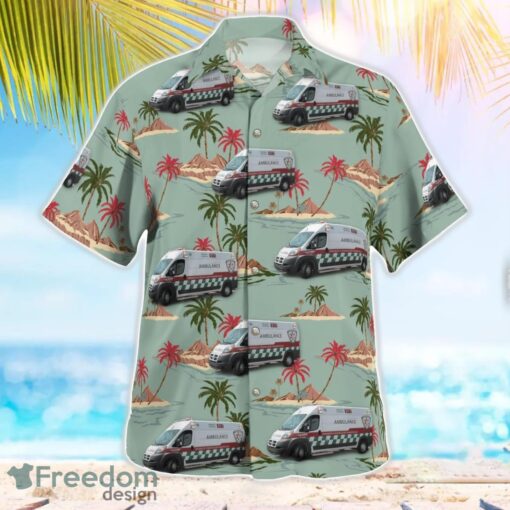 Moncton, New Brunswick, Canada, Ambulance New Brunswick Beach Hawaiian Shirt Product Photo 2