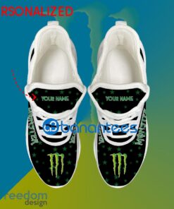 Monster Energy Running Sneaker Recognition Custom Name Gift Max Soul Shoes USA Flag Star New For Fans - Monster Energy Running Shoes New Trending Personalized Photo 2